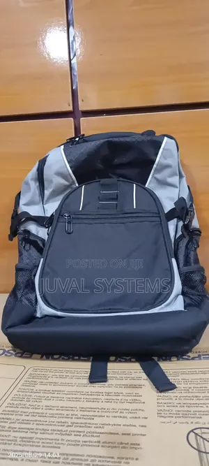Grey and Black Casual Backpack Suitable for School or Travel