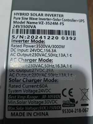 Firestar Inverter MPPT Hybrid 3.5kva