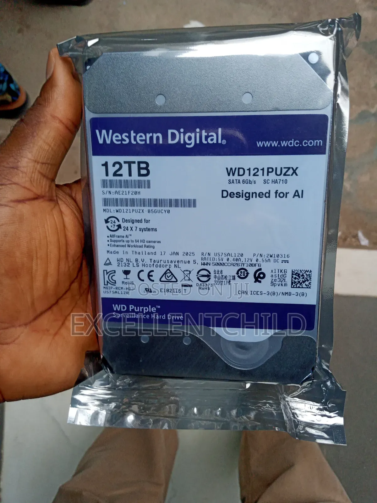 Wd Purple 12tb Surveillance Hdd