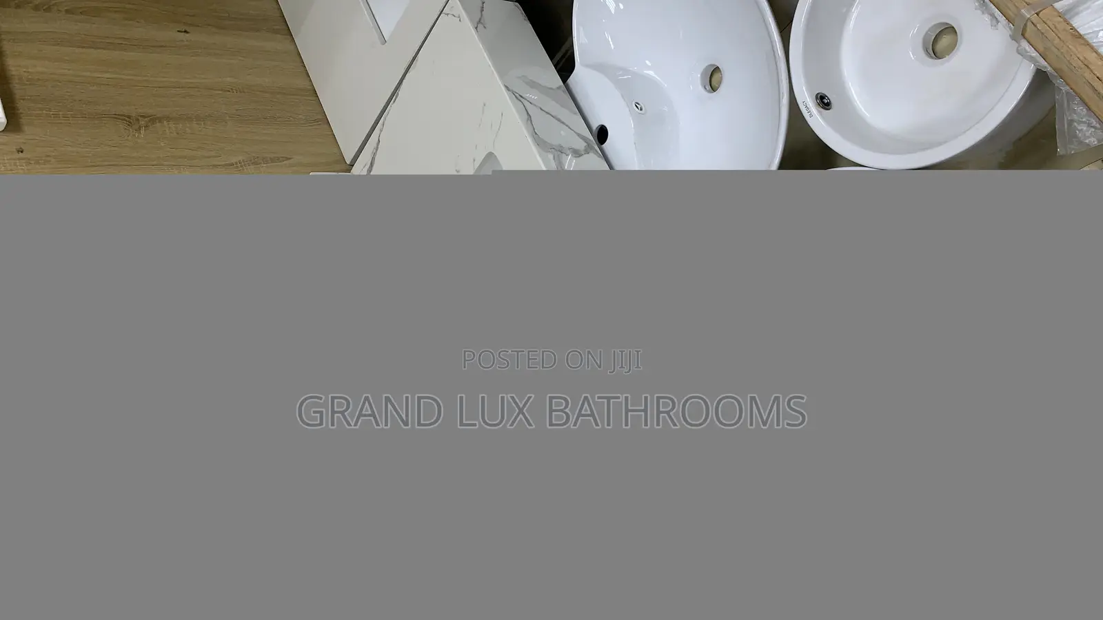 Marble Top Bathroom Vanity With Rectangular Integrated Sink