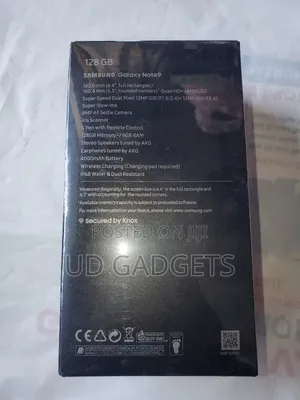 New Samsung Galaxy Note 9 128 GB Black