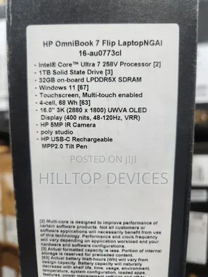 New Laptop HP OmniBook 7 16" 32GB Intel Core Ultra 7 SSD 1T