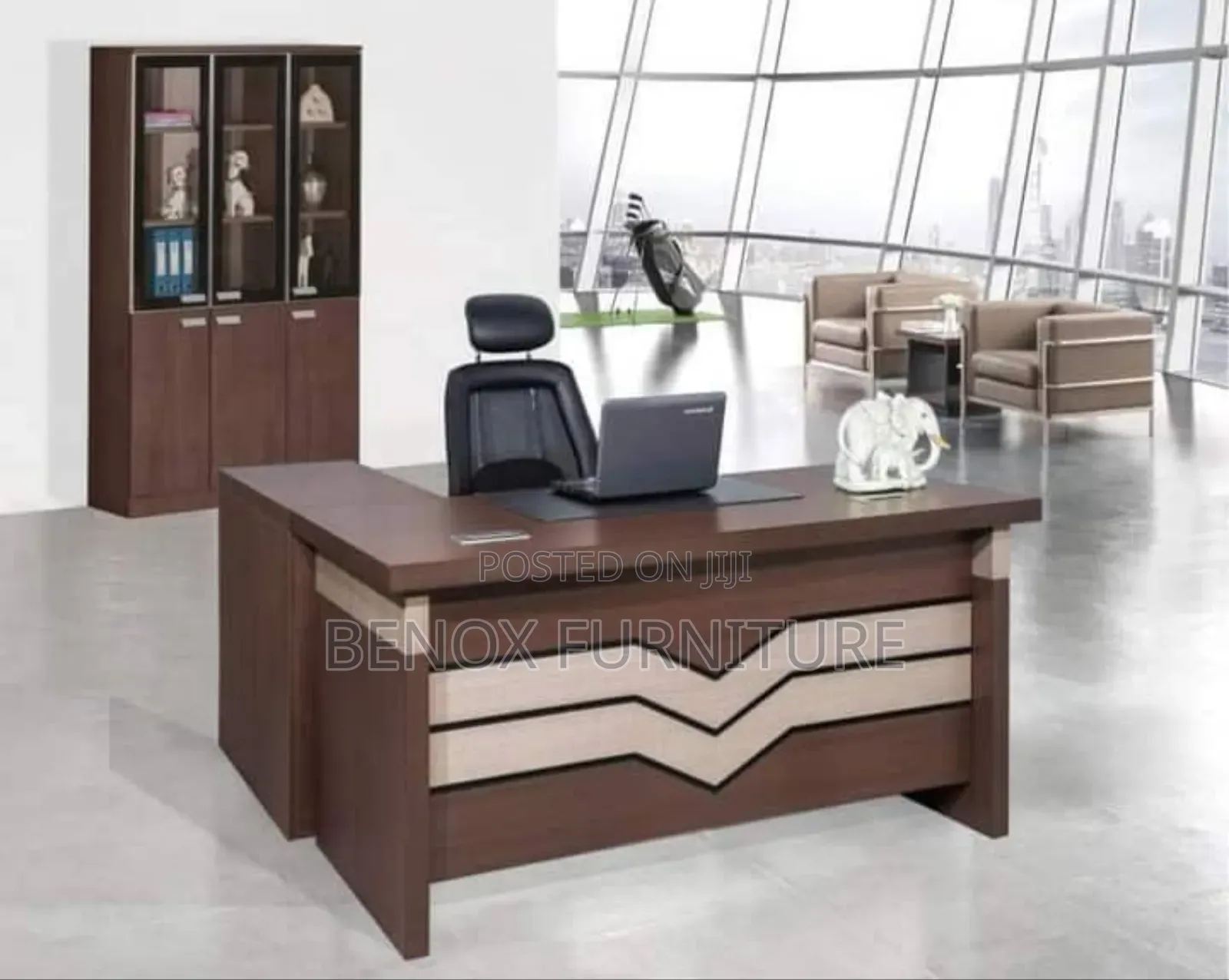 Office Desk With Drawers and Extension