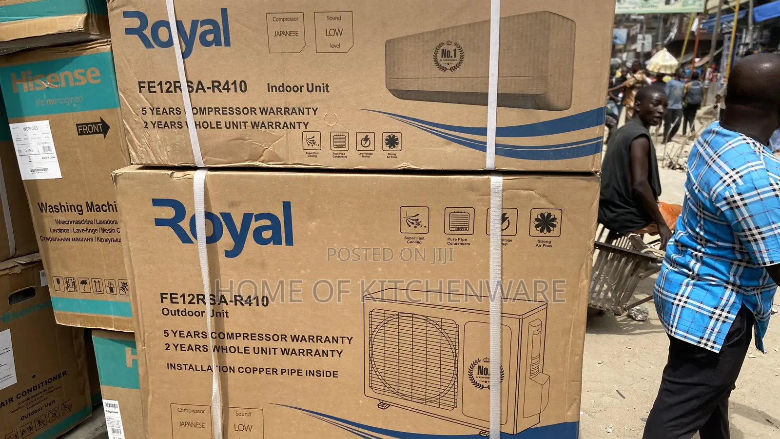 Royal Split 1.5hp Non Inverter With Complete Kits Air Conditioner