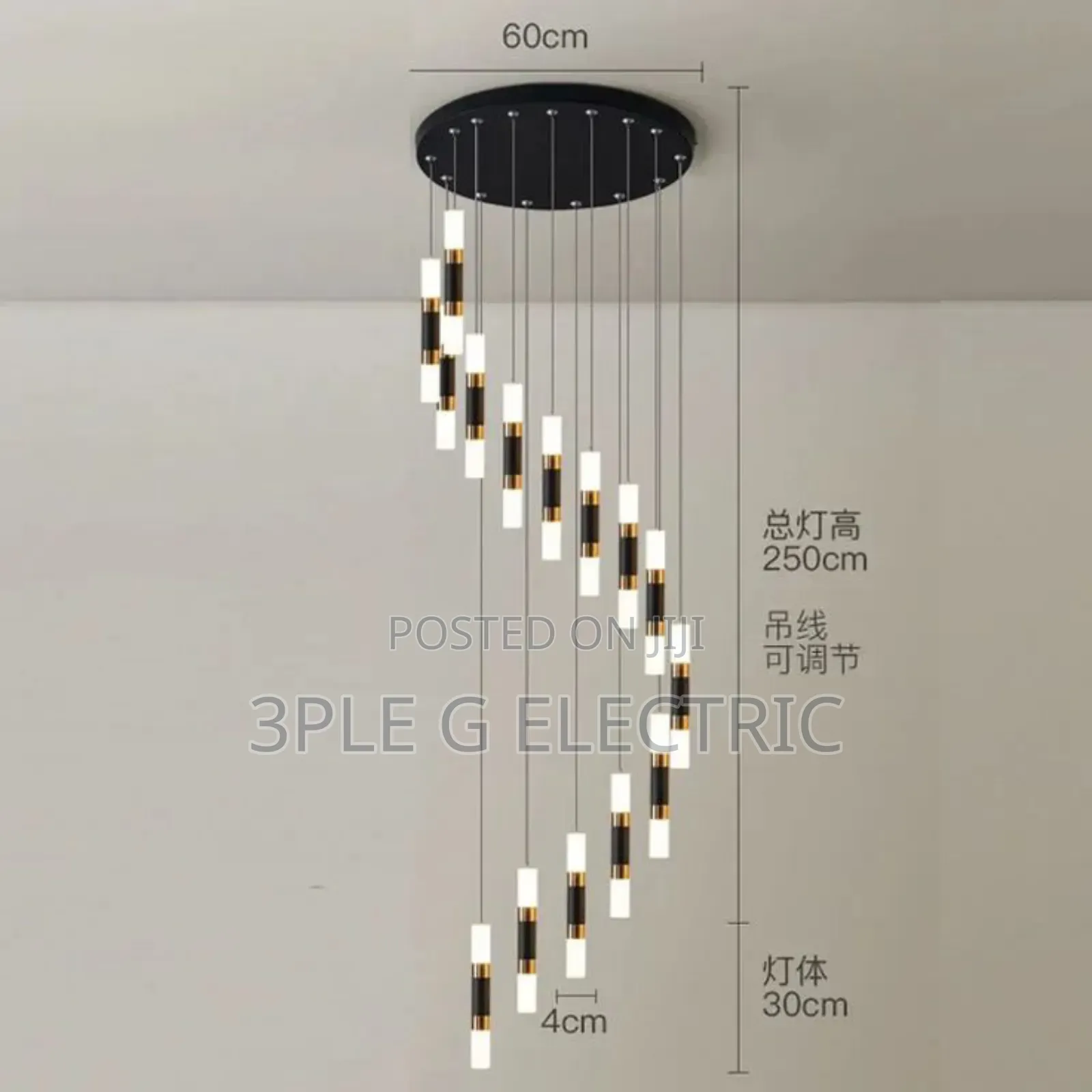 60cm By 15lamps Nordic Dropping Staircase Light