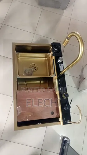 Gold Kitchen Sink With Many Function