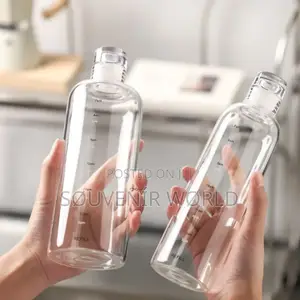 Transparent Water Bottle With Time Scale