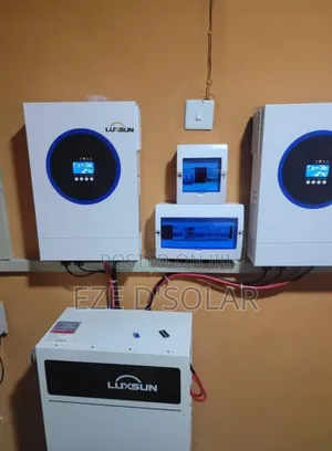 Luxsun 10kva Inverter Hybrid and 15kwh Lithium Battery Solar Set Up