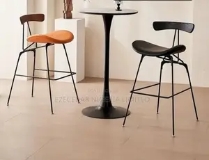 Bar Stool With a Table 