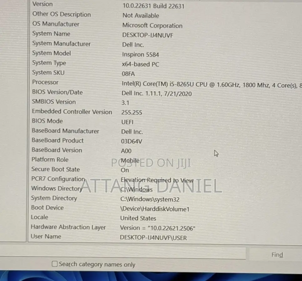 Laptop Dell Latitude 5580 12GB Intel Core I5 SSD 256GB