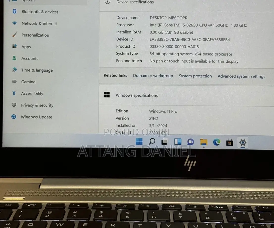 Laptop HP EliteBook 840 G5 8GB Intel Core i5 SSD 256GB