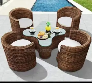 New Contemporary Outdoor Table and Chair Set