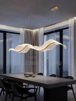 Ribbon Restaurant Chandelier Lightluxury Designer Art Wave Hotel Front