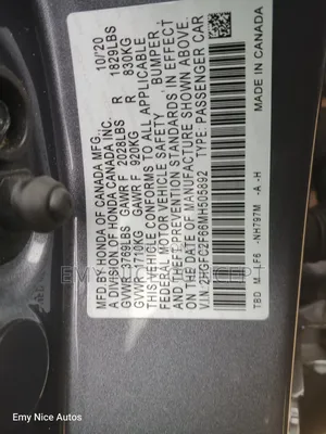 Honda Civic Sport Sedan 2020 Gray