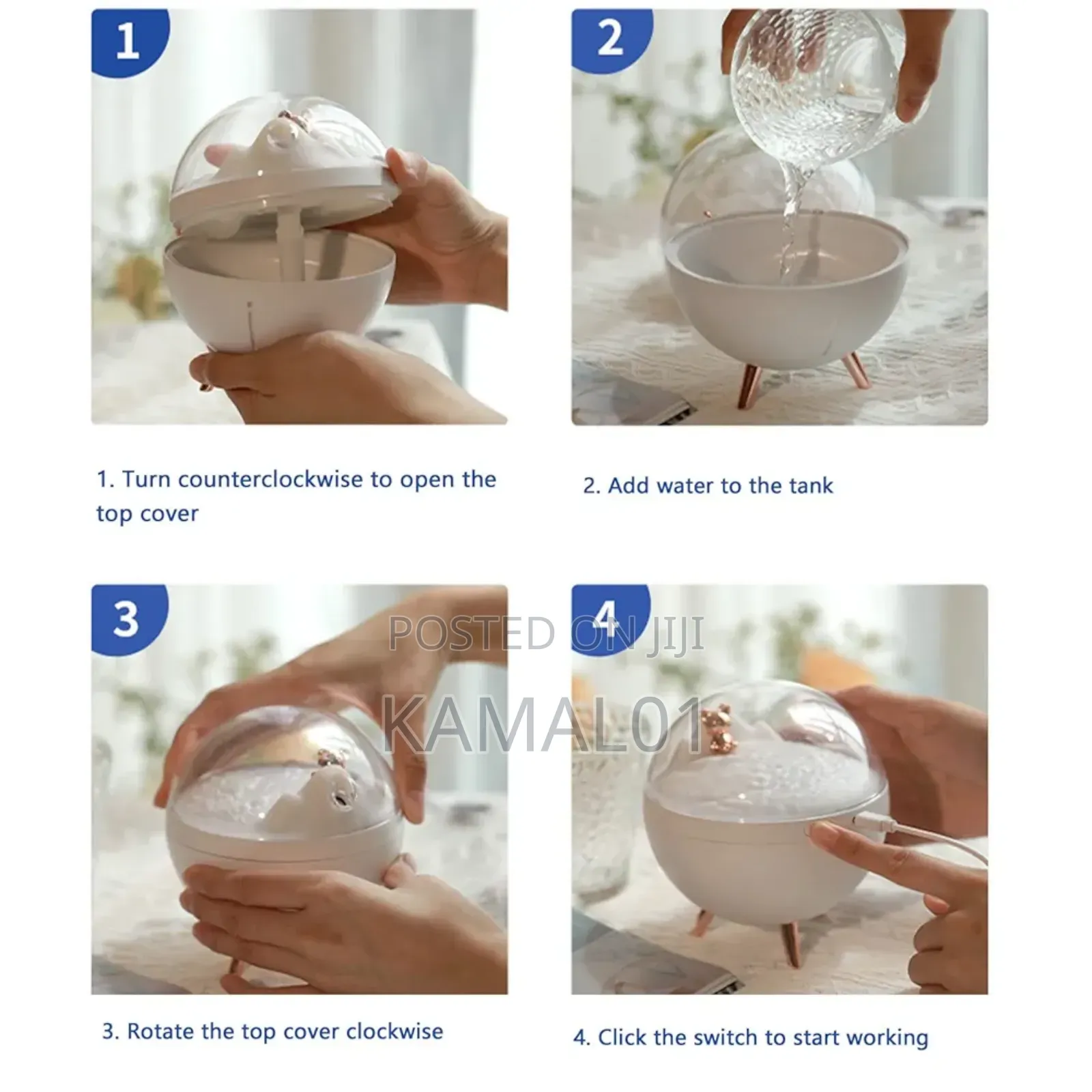 Mini Mist Diffuser, Space Bear Design