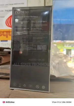 New Infinix Note 50s 256 GB Black