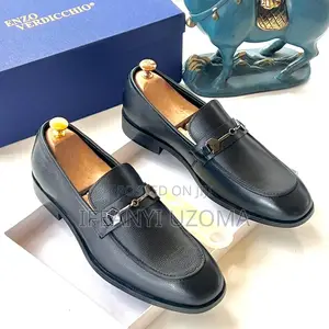 Classic Black and Brown Italian Leather Shoe