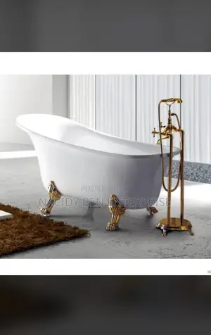Animal Leg Bathtub With Standing Basin Mixer