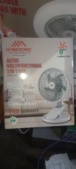 Homesonic Multifunctional 3 in 1 Fan