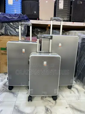 Set of 3 Aluminum Luggage Bags