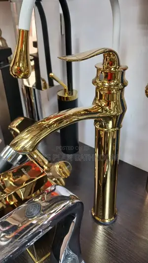 Gold Basin Mixer Tap