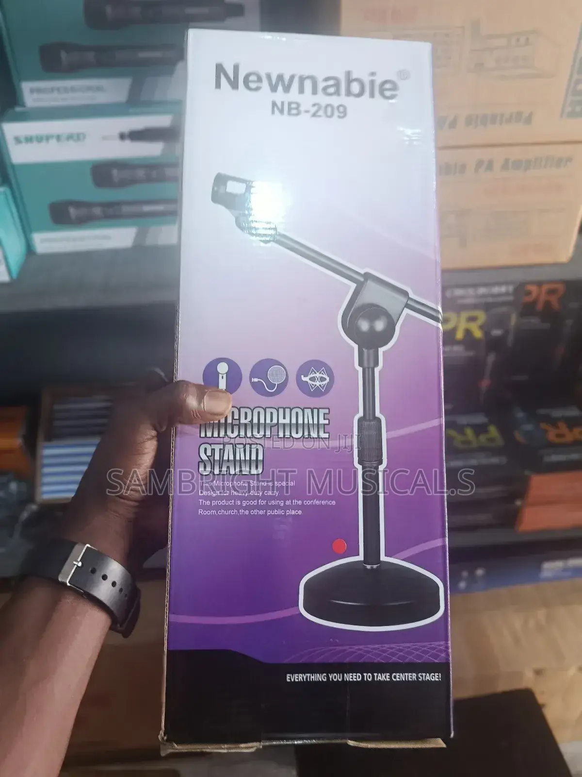Round Bass Mic Stand