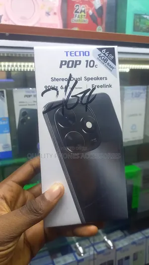 New Tecno Pop 10 64 GB Black