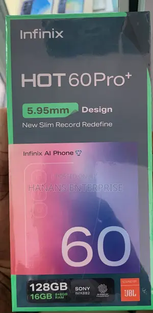New Infinix Hot 60 Pro+ 128 GB Silver