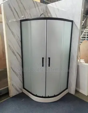 Black Frame Shower Cubicle