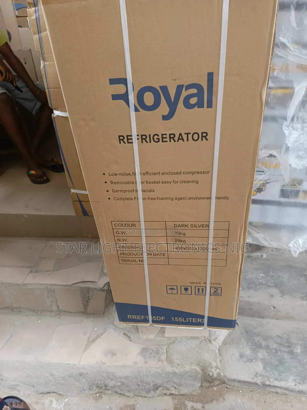 Double Door Refrigerator Royal 155 Liters