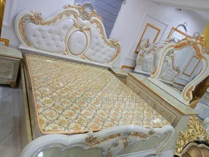 Quality Royal King Bed With Dressing Mirror Set