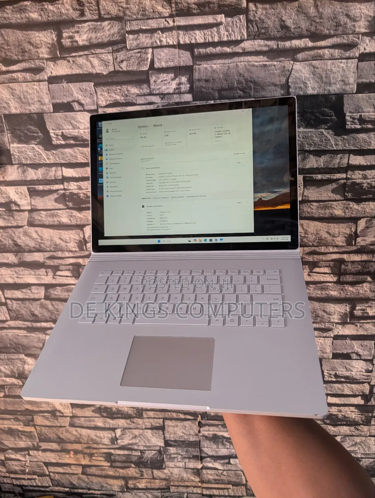 Laptop Microsoft Surface Book 3 32GB Intel Core i7 SSD 1T