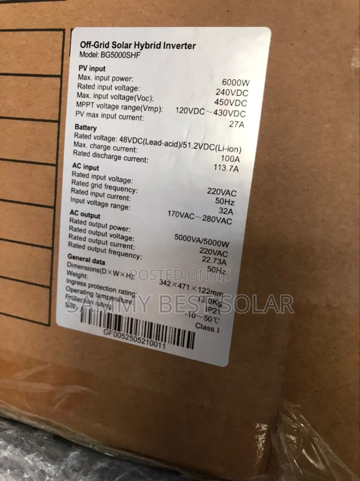 Blue Gate 5kva 48v Off-Grid Hybrid Solar Inverter Available ?