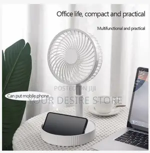 7200mah Table Usb Standing Fan Portable Foldable Rechargeable Fan