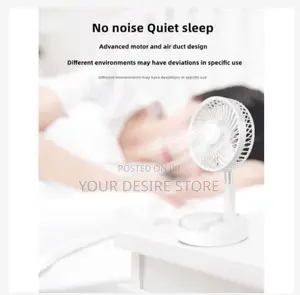 7200mah Table Usb Standing Fan Portable Foldable Rechargeable Fan