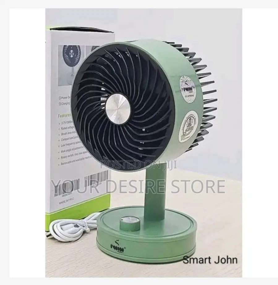 Iwin Mini Rechargeable Desktop Fan-(8038-A)G