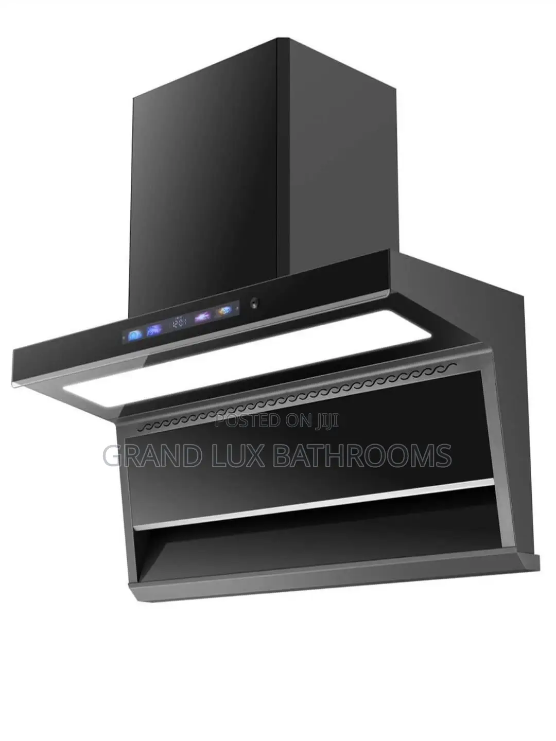Modern Wall-Mounted Kitchen Range Hood With Led Touch Control