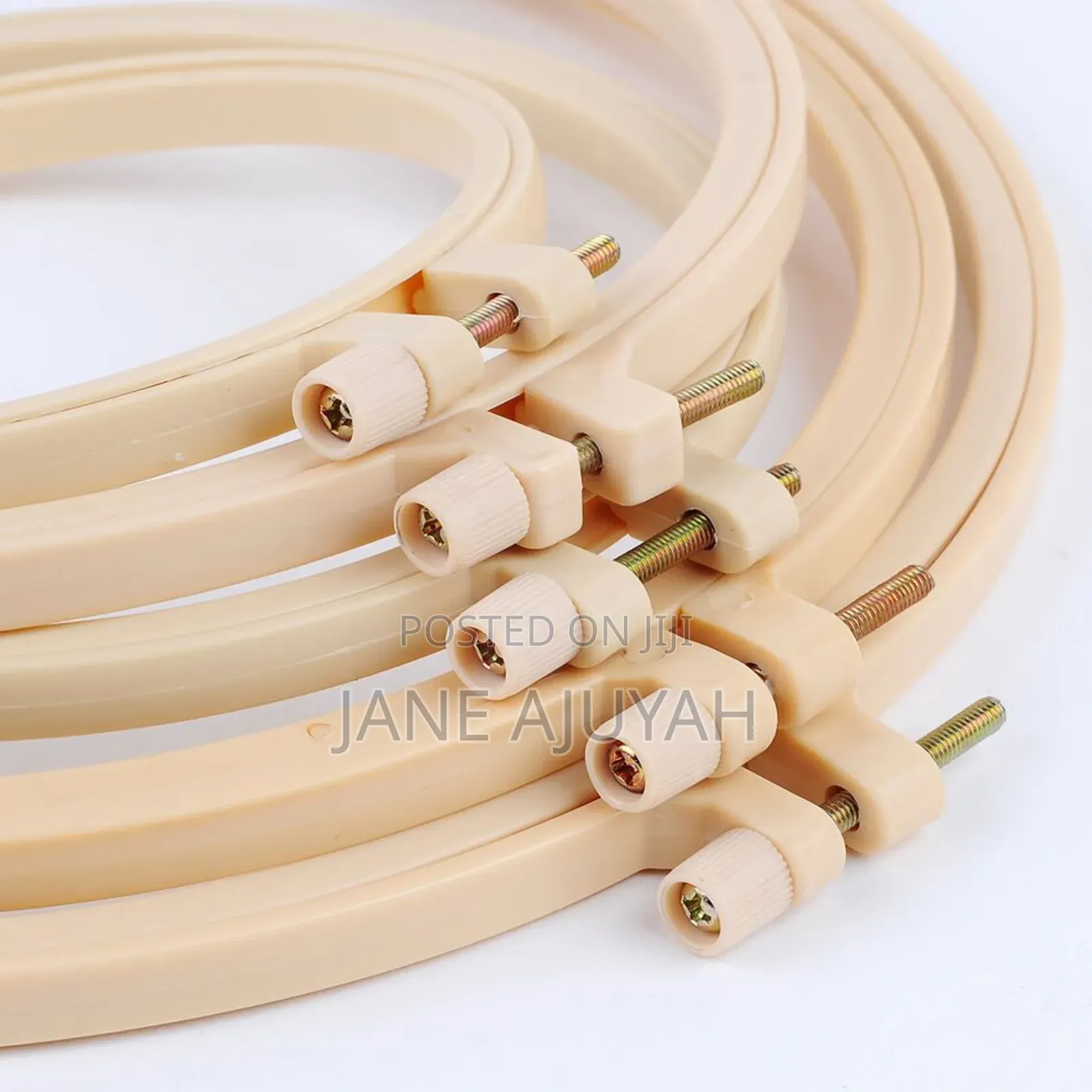 8pcs Bamboo Frame Embroidery Hoop Ring