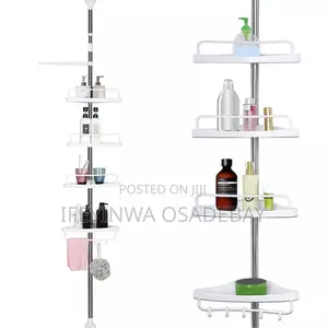 4 Layer Shower Corner Storage Rack With Towel Rails