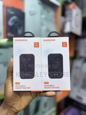Porodo Pocket Router 4g Lte | Wifi 6 - Black