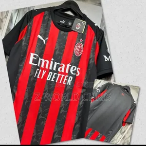Ac Milan Official 25/26 Home Jersey