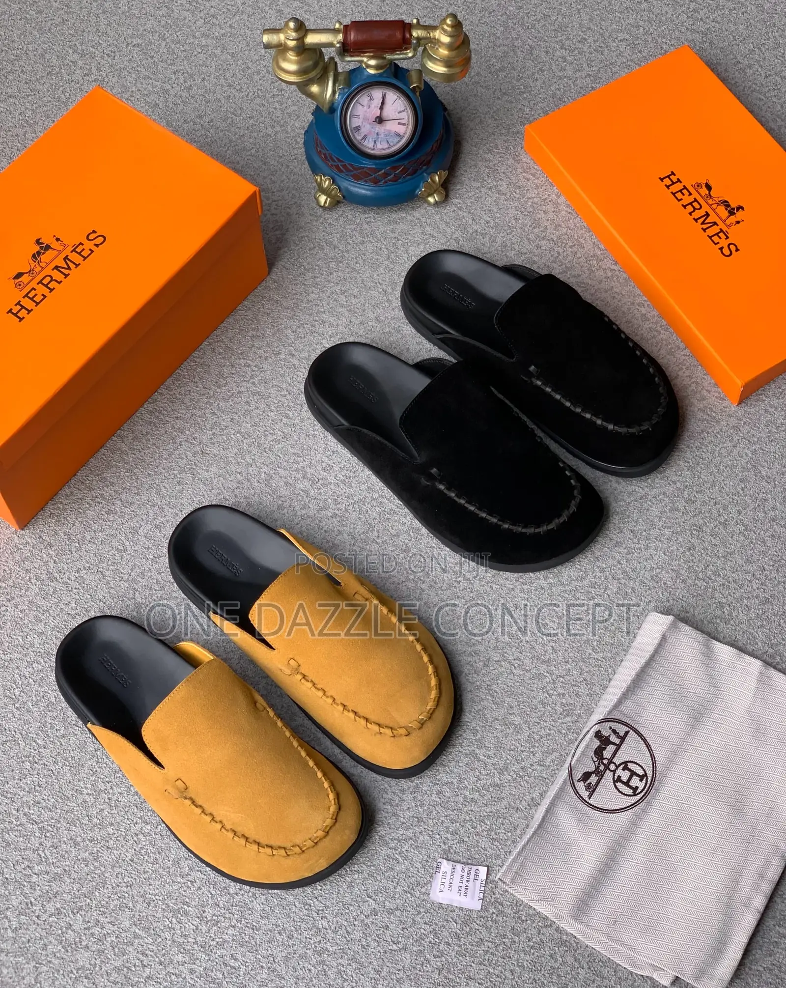 Hermes Suede Mule