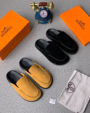 Hermes Suede Mule