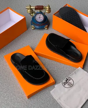 Hermes Suede Mule
