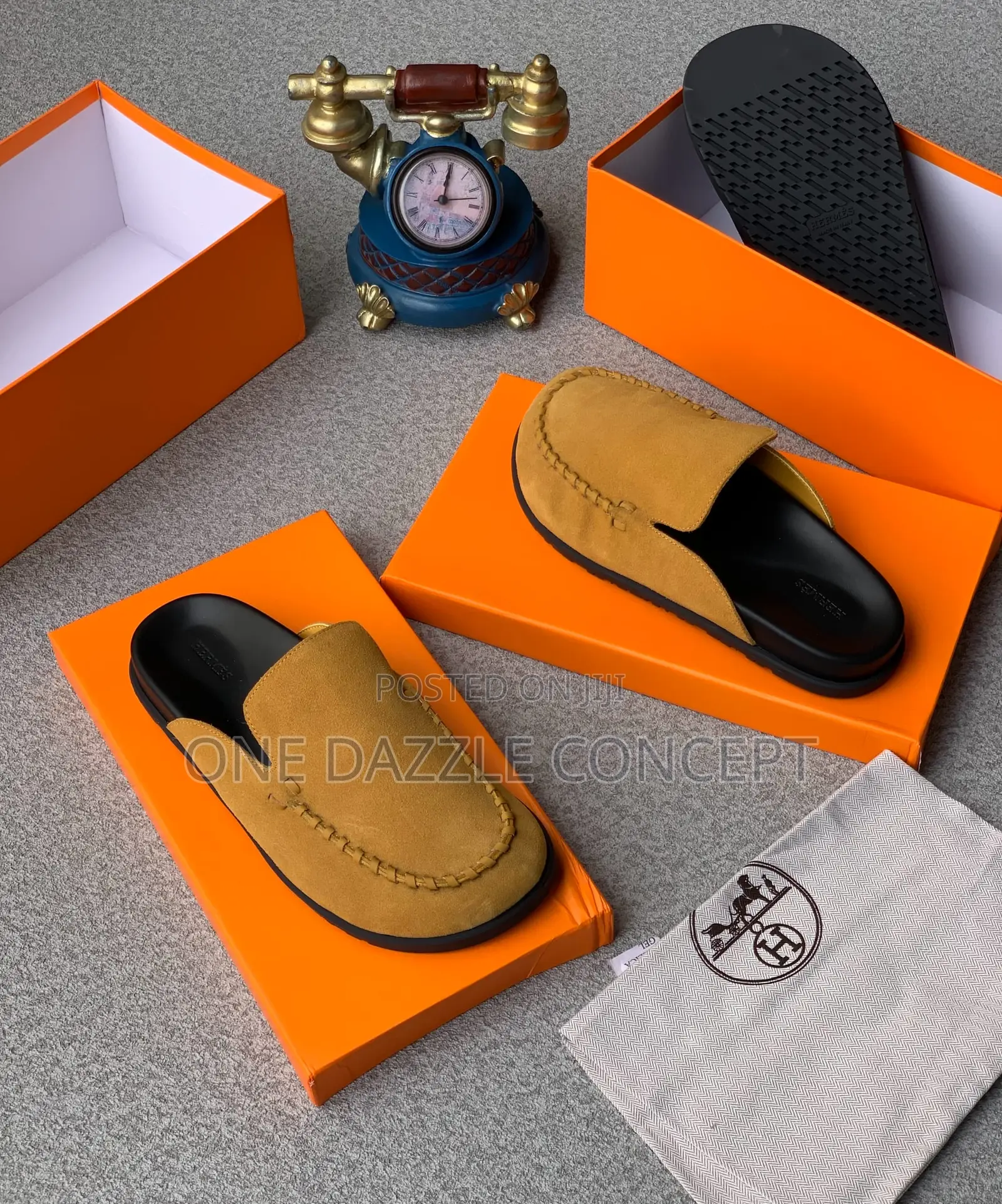 Hermes Suede Mule