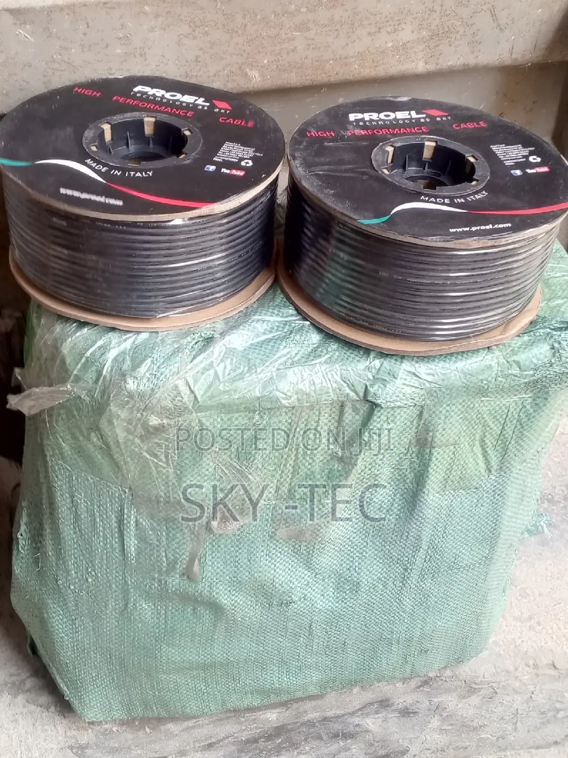 Original Proel Pure Copper 1roii Microphone Cable 100meters