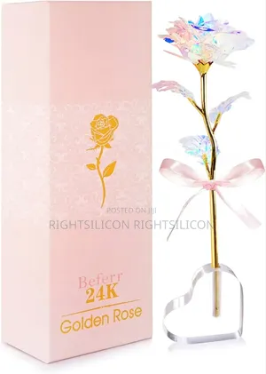 Usa Beferr Gifts for Women Mom Galaxy Rose Glass Crystal Flowers