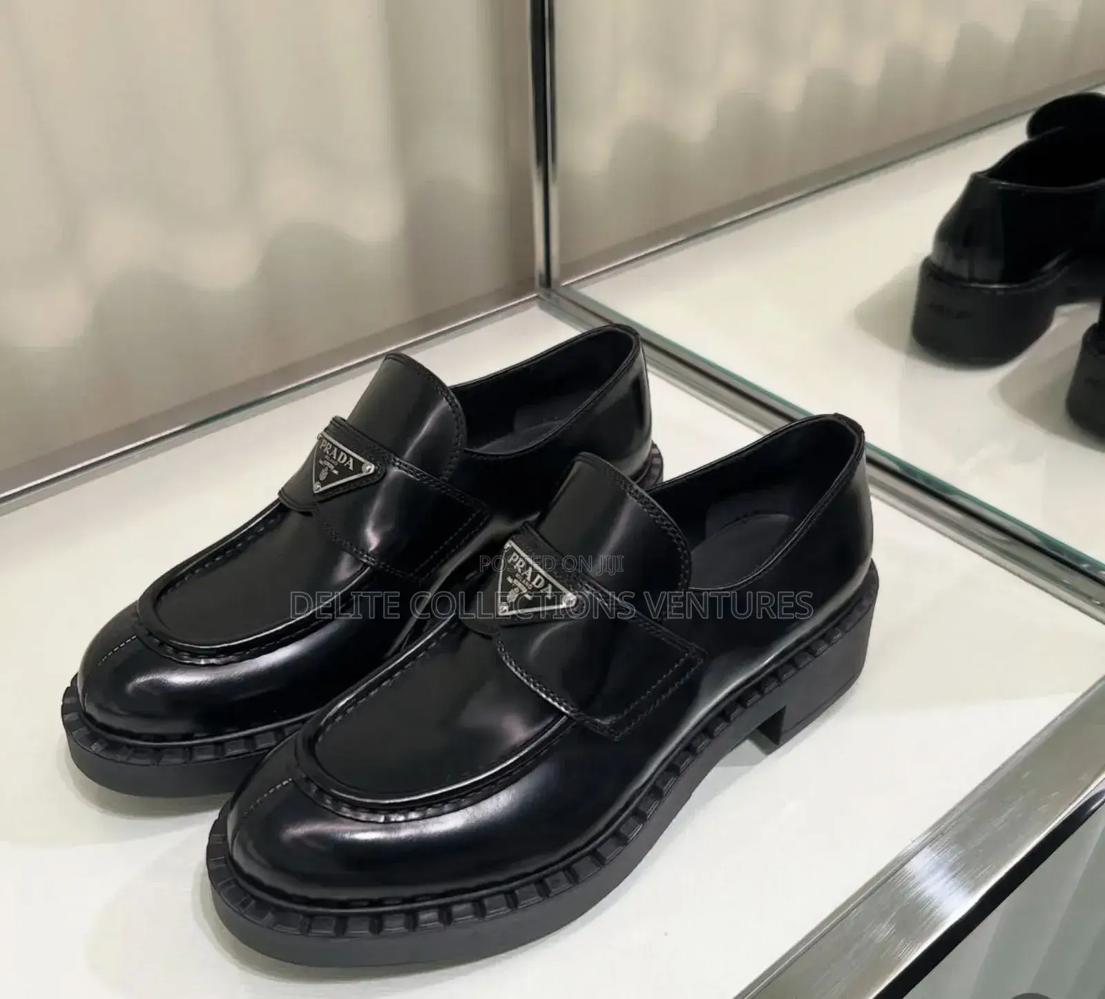 Prada Brushed-Leather Lining Calf Leather 100%Farfetch Id: