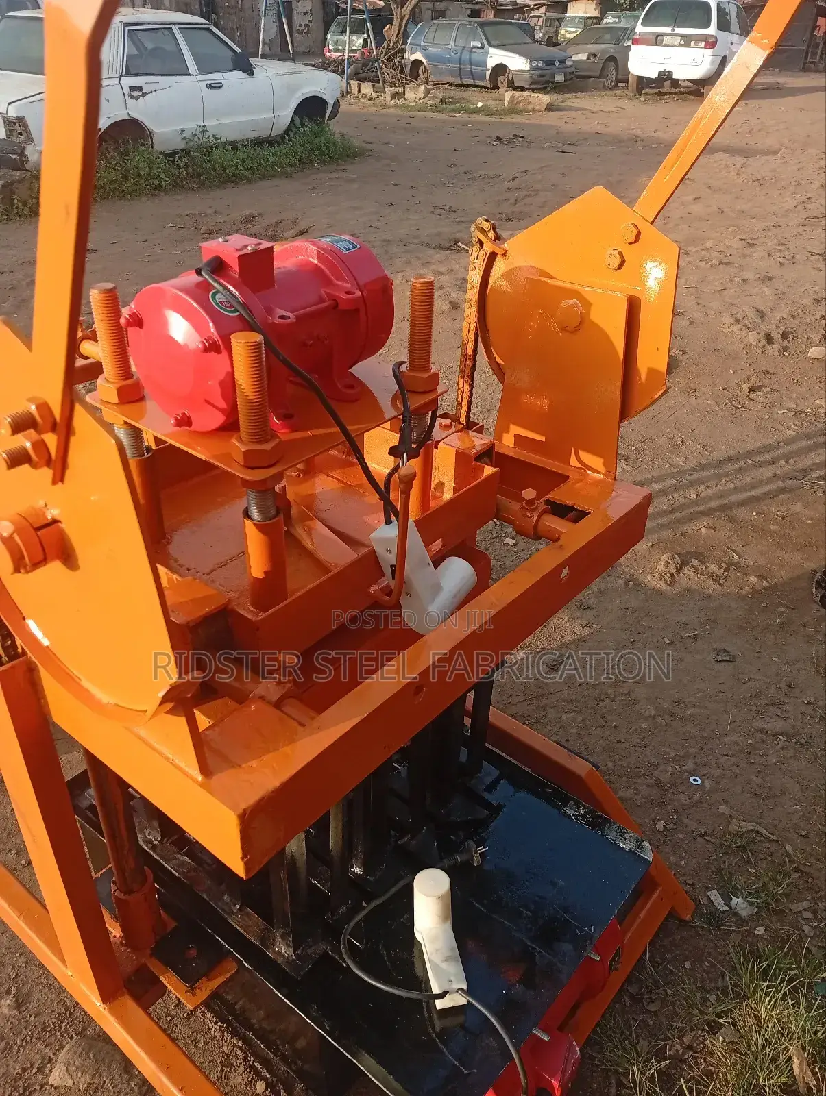 Manual Brick's Machine Made by Ridster Steel Fabrication Services.