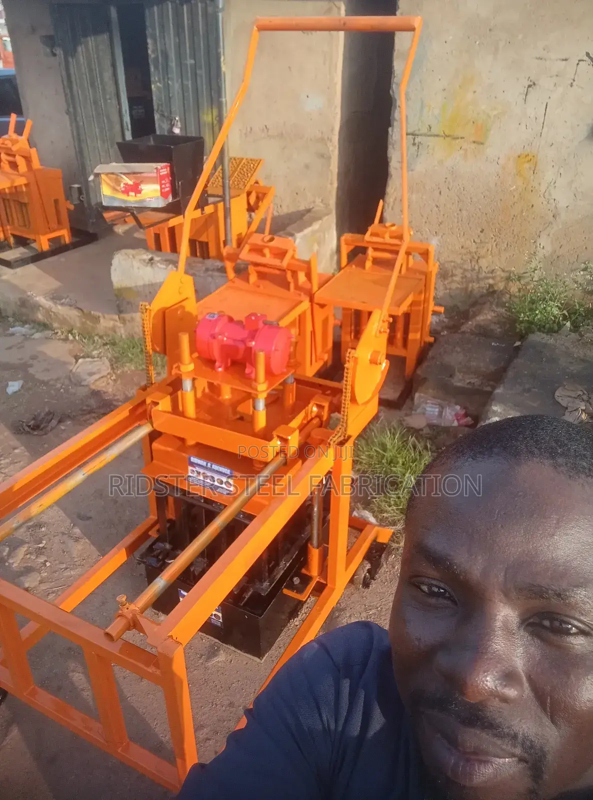 Manual Brick's Machine Made by Ridster Steel Fabrication Services.